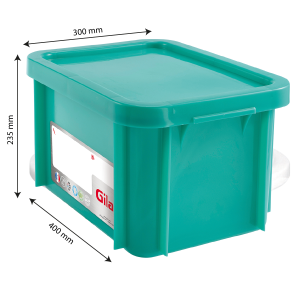 Bac Rectangulaire 15 L kaanega HACCP - Roheline - Gilac