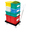 Bac Rectangulaire 15 L kaanega HACCP - Roheline - Gilac