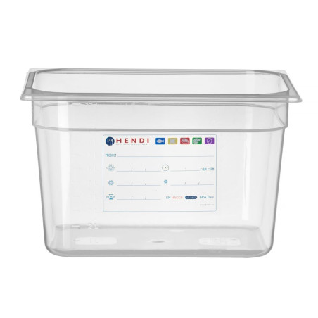 Gastronorm GN 1/2 - 12,5 L - H 200 mm ladustamiskast