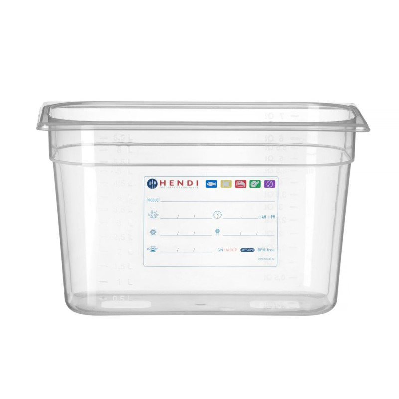 Gastronorm container 1/3 - Brand HENDI - Fourniresto Gastronorm container 1/3 - Brand HENDI - Fourniresto
