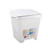 Square Bucket 12 L + White Watertight Lid - Gilac