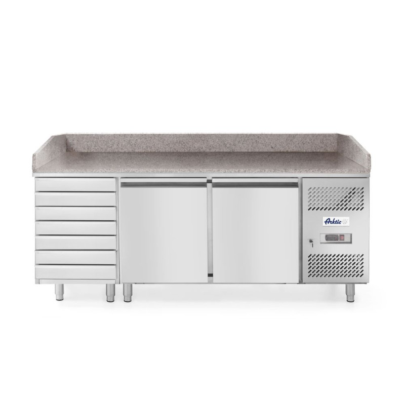 Refrigerated Preparation Counter for Pizzas or Salads - 280 L Refrigerated Preparation Counter for Pizzas or Salads - 280 L