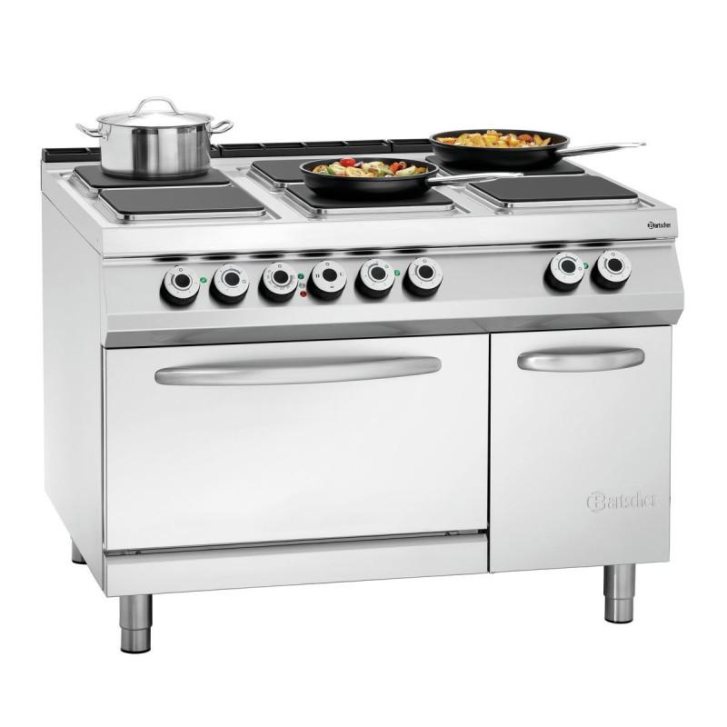Bartscher Series 900 stove with 6 electric plates. Bartscher Series 900 stove with 6 electric plates.