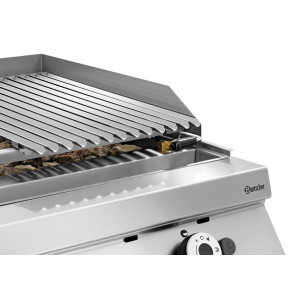 Professionaalne gaasil töötav laavakivigrill Bartscher Seeria 900 - Grill V
