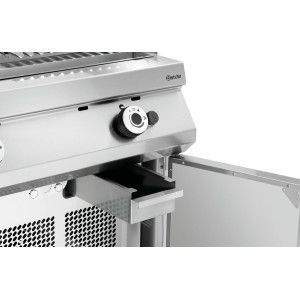Professionaalne gaasil töötav laavakivigrill Bartscher Seeria 900 - Grill V