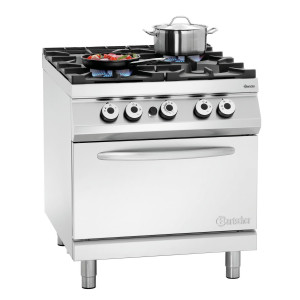 4-burner stove series 900 - Gas Oven GN 2/1 by Bartscher