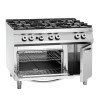 6-burner stove series 900 - Gas Oven GN 2/1 and cabinet from the brand Bartscher