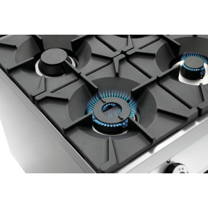 6-burner stove series 900 - Gas Oven GN 2/1 and cabinet from the brand Bartscher
