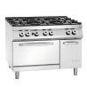 6-burner stove series 900 - Gas Oven GN 2/1 and cabinet from the brand Bartscher