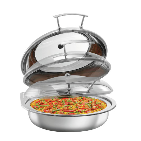 Chafing Dish painduv ümmargune kaanega - 6,2 L - Bartscher