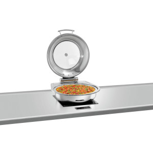 Chafing Dish painduv ümmargune kaanega - 6,2 L - Bartscher