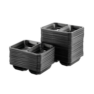 Kahe sektsiooniga PP-alus toidukilemasinale - komplektis 50 tk - Bartscher