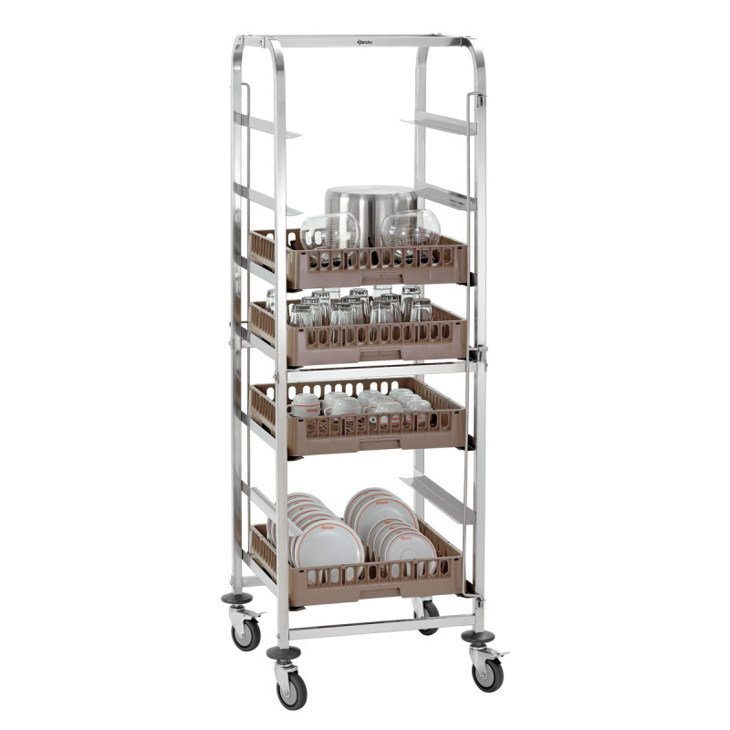 ASP700 Bartscher washing rack trolley: Efficient professional storage. ASP700 Bartscher washing rack trolley: Efficient professional storage.