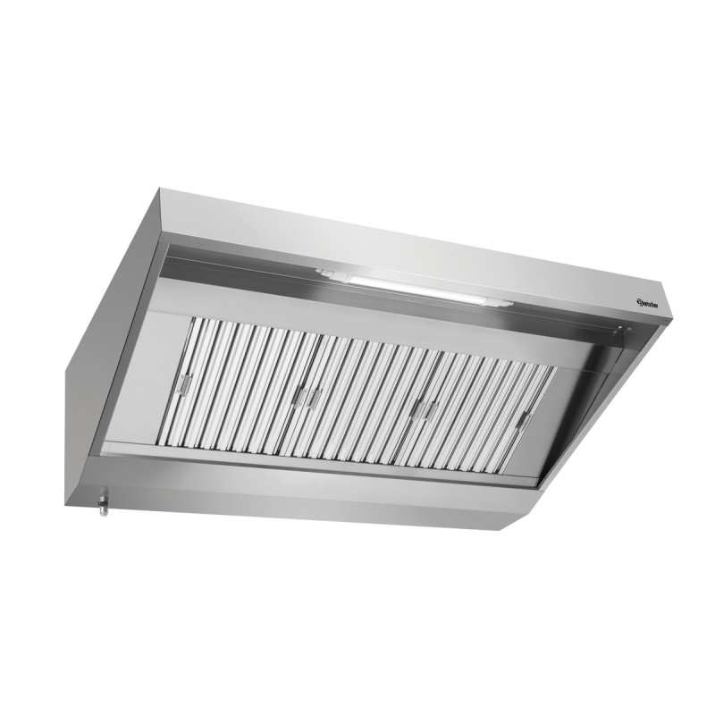 Professional wall-mounted hood 900, L1600 Bartscher stainless steel AISI Professional wall-mounted hood 900, L1600 Bartscher stainless steel AISI