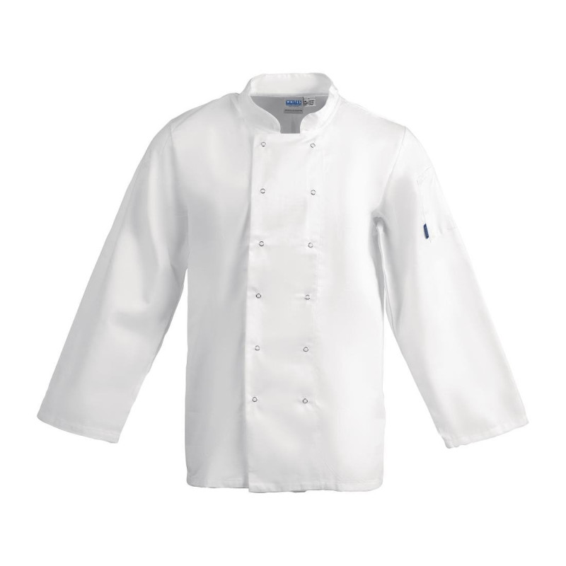 Kokandusvest valge pikkade varrukatega Vegas - suurus XXL - Whites Chefs Clothing - Fourniresto Kokandusvest valge pikkade varrukatega Vegas - suurus XXL - Whites Chefs Clothing - Fourniresto