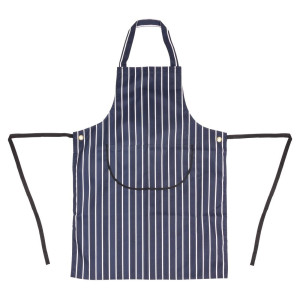 Põlle esitaskuga triibuline sinine ja valge 965 x 710 mm - Whites Chefs Clothing - Fourniresto