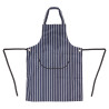 Põlle esitaskuga triibuline sinine ja valge 965 x 710 mm - Whites Chefs Clothing - Fourniresto
