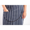 Põlle esitaskuga triibuline sinine ja valge 965 x 710 mm - Whites Chefs Clothing - Fourniresto
