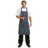 Põlle esitaskuga triibuline sinine ja valge 965 x 710 mm - Whites Chefs Clothing - Fourniresto