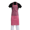 Pritsmeid hülgav triibuline punane ja valge põlle 1016 x 711 mm - Whites Chefs Clothing - Fourniresto
