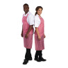 Pritsmeid hülgav triibuline punane ja valge põlle 1016 x 711 mm - Whites Chefs Clothing - Fourniresto