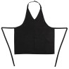 Musta polüester-puuvillane Tuxedo põlle esilukuga 698 x 838 mm - Chef Works - Fourniresto