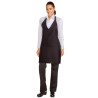 Musta polüester-puuvillane Tuxedo põlle esilukuga 698 x 838 mm - Chef Works - Fourniresto
