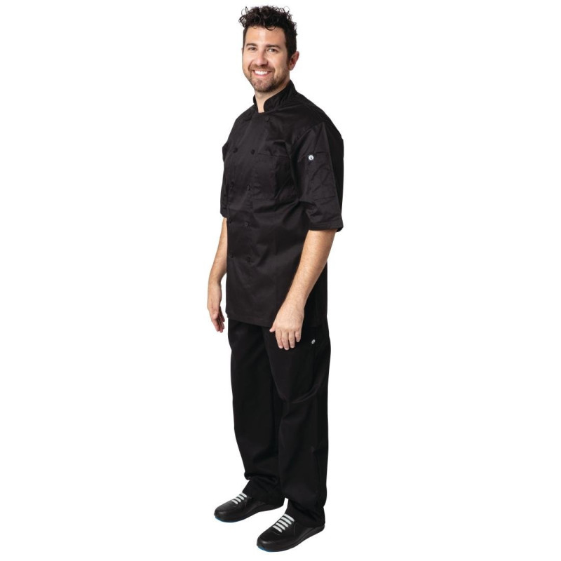Unisex Black Cool Vent Montreal Chef Jacket - Size XL - Chef Works - Fourniresto Unisex Black Cool Vent Montreal Chef Jacket - Size XL - Chef Works - Fourniresto