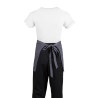 Serveerija lühike hall antratsiitpolüesterpuuvillast esiliist 750 x 373 mm - Whites Chefs Clothing - Fourniresto