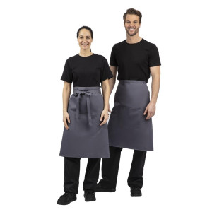 Serveerija hall antratsiitpolüesterpuuvillast esiliist 1000 x 700 mm - Whites Chefs Clothing - Fourniresto
