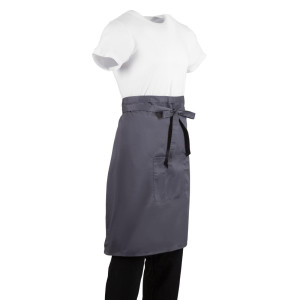 Serveerija hall antratsiitpolüesterpuuvillast esiliist 1000 x 700 mm - Whites Chefs Clothing - Fourniresto