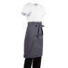 Serveerija hall antratsiitpolüesterpuuvillast esiliist 1000 x 700 mm - Whites Chefs Clothing - Fourniresto