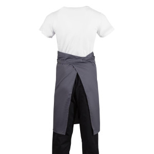 Serveerija hall antratsiitpolüesterpuuvillast esiliist 1000 x 700 mm - Whites Chefs Clothing - Fourniresto