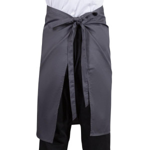 Serveerija hall antratsiitpolüesterpuuvillast esiliist 1000 x 700 mm - Whites Chefs Clothing - Fourniresto