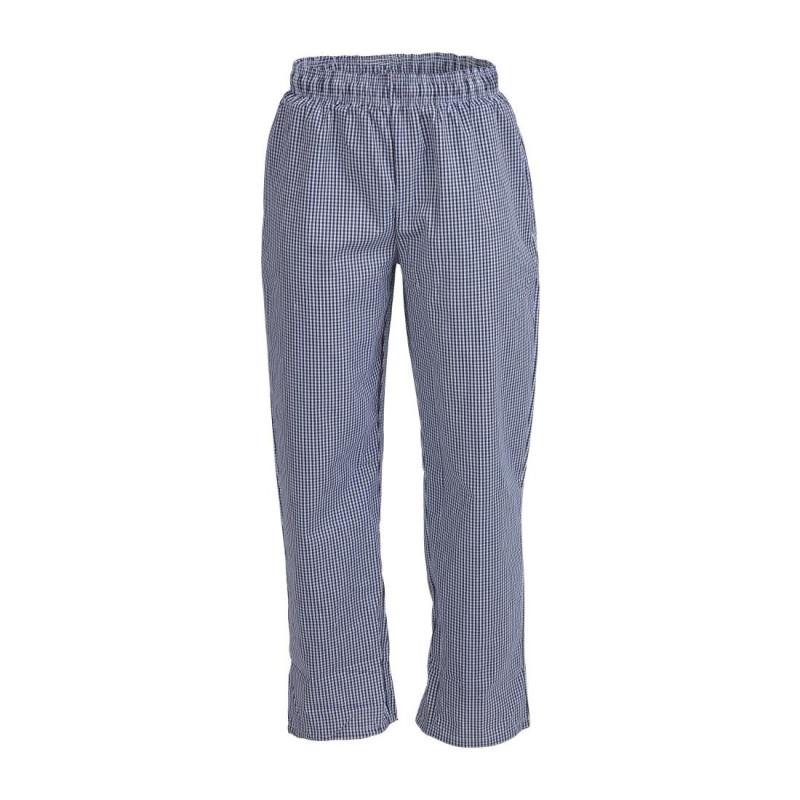 Unisex Vegas Kitchen Pants in Small Blue and White Checks - Size XXL - Whites Chefs Clothing - Fourniresto Unisex Vegas Kitchen Pants in Small Blue and White Checks - Size XXL - Whites Chefs Clothing - Fourniresto