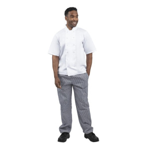 Köögipüksid Vegas segamini siniste ja valgete väikeste ruutudega - suurus XXL - Whites Chefs Clothing - Fourniresto