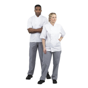 Köögipüksid Vegas segamini siniste ja valgete väikeste ruutudega - suurus XXL - Whites Chefs Clothing - Fourniresto