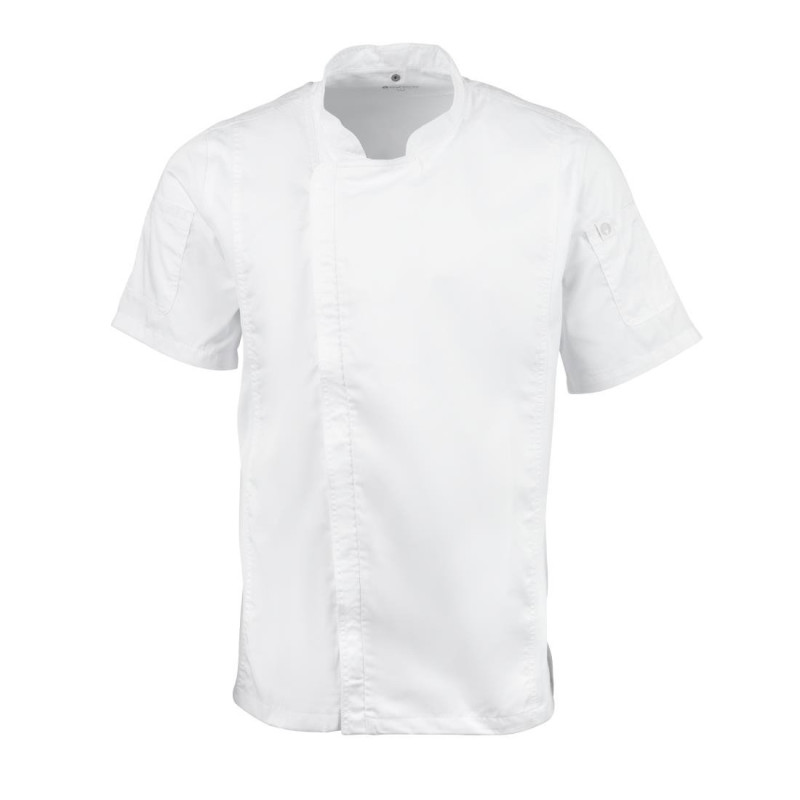 White Urban Springfield Unisex Kitchen Jacket - Size L - Chef Works - Fourniresto White Urban Springfield Unisex Kitchen Jacket - Size L - Chef Works - Fourniresto