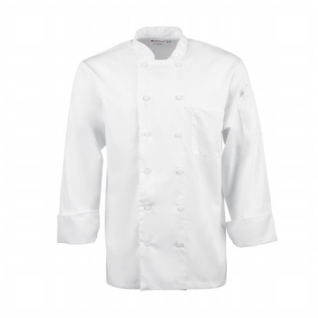 Kokandusvest valge pikkade varrukatega Calgary - suurus XL - Chef Works - Fourniresto