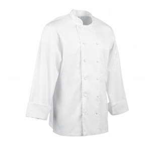 Kokandusvest valge pikkade varrukatega Calgary - suurus XL - Chef Works - Fourniresto