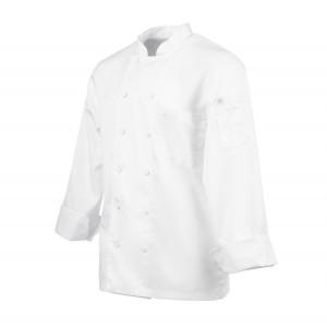 Kokandusvest valge pikkade varrukatega Calgary - suurus XL - Chef Works - Fourniresto