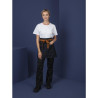 Serveerija teksariietest sinine esiliist koos ooker vööga puuvillast 700 x 430 mm - Whites Chefs Clothing - Fourniresto