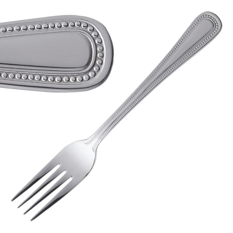 Dessert Fork Bead - Set of 12 - Olympia - Fourniresto Dessert Fork Bead - Set of 12 - Olympia - Fourniresto