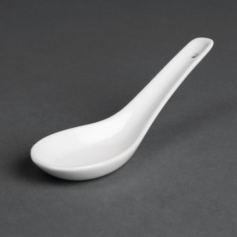 White Rice Spoon 130 mm - Set of 24 - Olympia - Fourniresto White Rice Spoon 130 mm - Set of 24 - Olympia - Fourniresto
