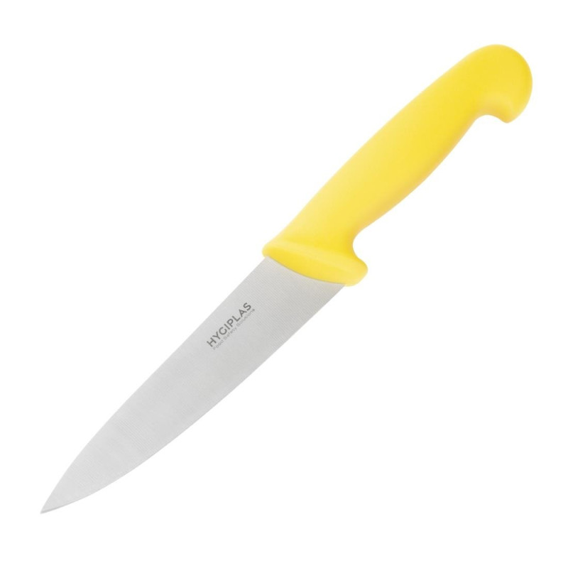 Couteau De Cuisinier Jaune Lame 16 Cm - Hygiplas - Fourniresto Couteau De Cuisinier Jaune Lame 16 Cm - Hygiplas - Fourniresto
