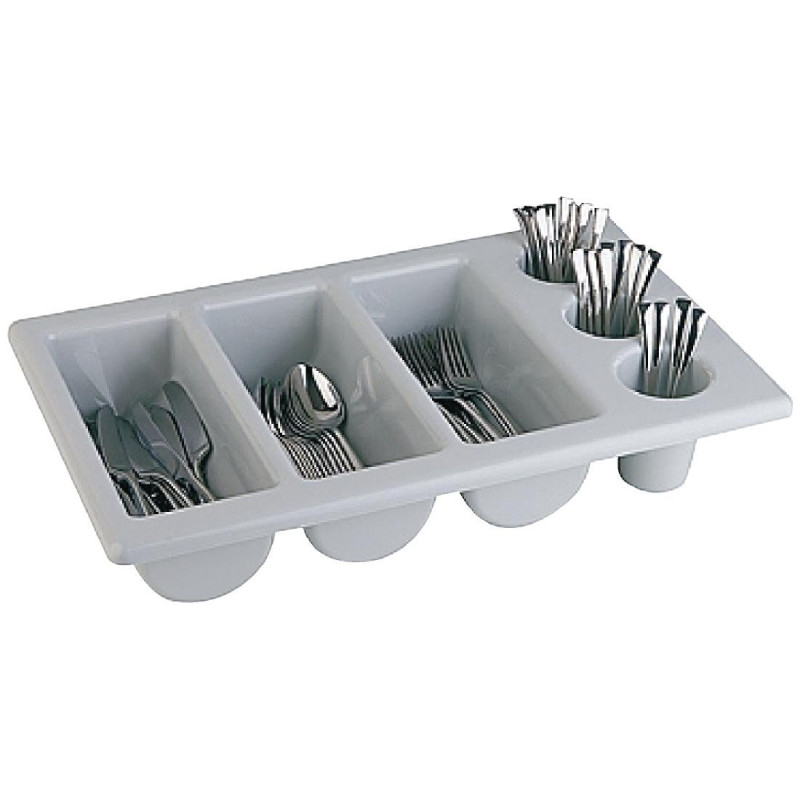 Nõudealus hall 6 sektsiooniga GN 1/1 325 x 530 mm - APS - Fourniresto