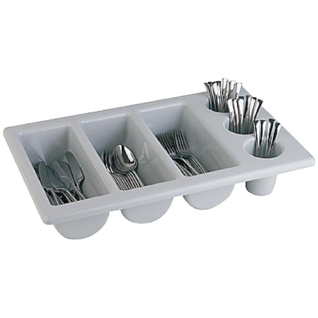 Nõudealus hall 6 sektsiooniga GN 1/1 325 x 530 mm - APS - Fourniresto