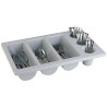 Nõudealus hall 6 sektsiooniga GN 1/1 325 x 530 mm - APS - Fourniresto