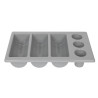 Nõudealus hall 6 sektsiooniga GN 1/1 325 x 530 mm - APS - Fourniresto