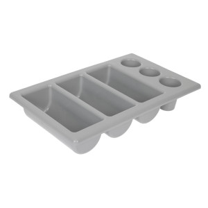 Nõudealus hall 6 sektsiooniga GN 1/1 325 x 530 mm - APS - Fourniresto
